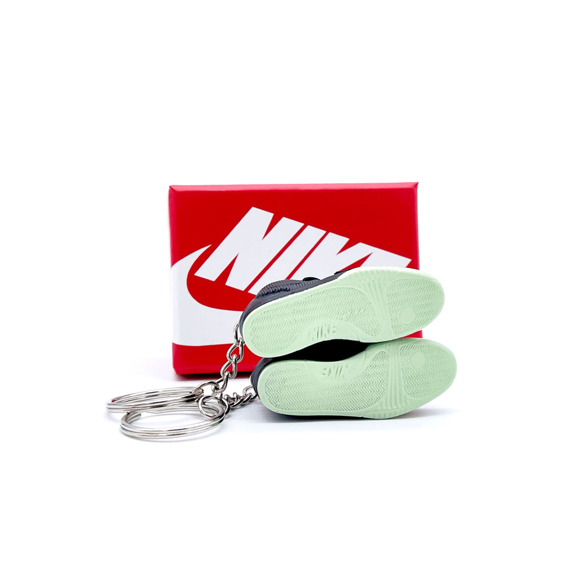 3D Sneaker Keychain- Nike Air Yeezy 2 Solar Red Pair