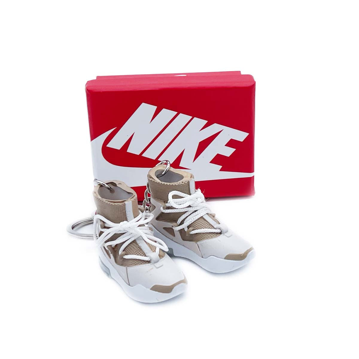 3D Sneaker Keychain- Nike Air Fear Of God 1 Oatmeal Pair