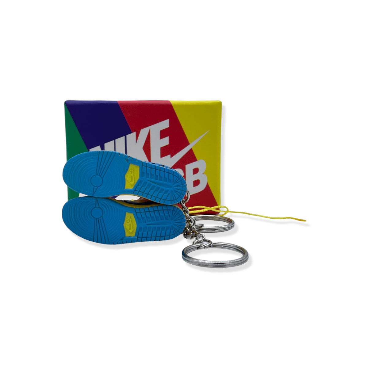 3D Sneaker Keychain- Nike SB Dunk Low Grateful Dead Bears Yellow Pair