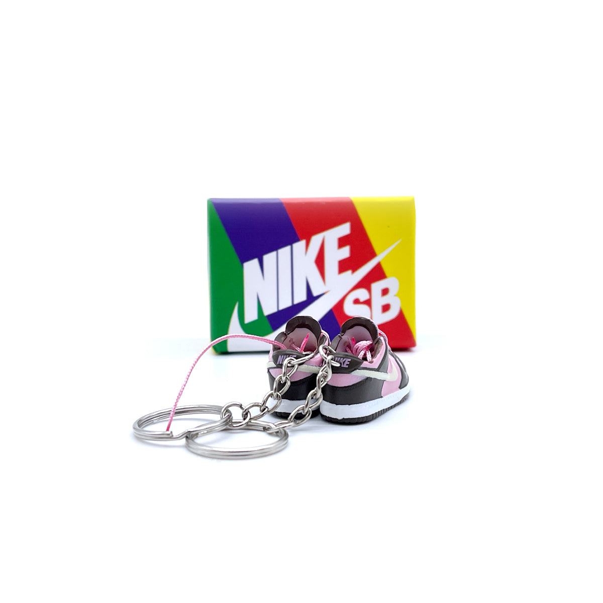 3D Sneaker Keychain- Nike SB Dunk Low Stussy Cherry Pair