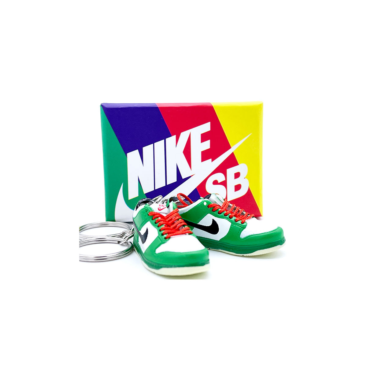 3D Sneaker Keychain- Nike SB Dunk Low Heineken Pair