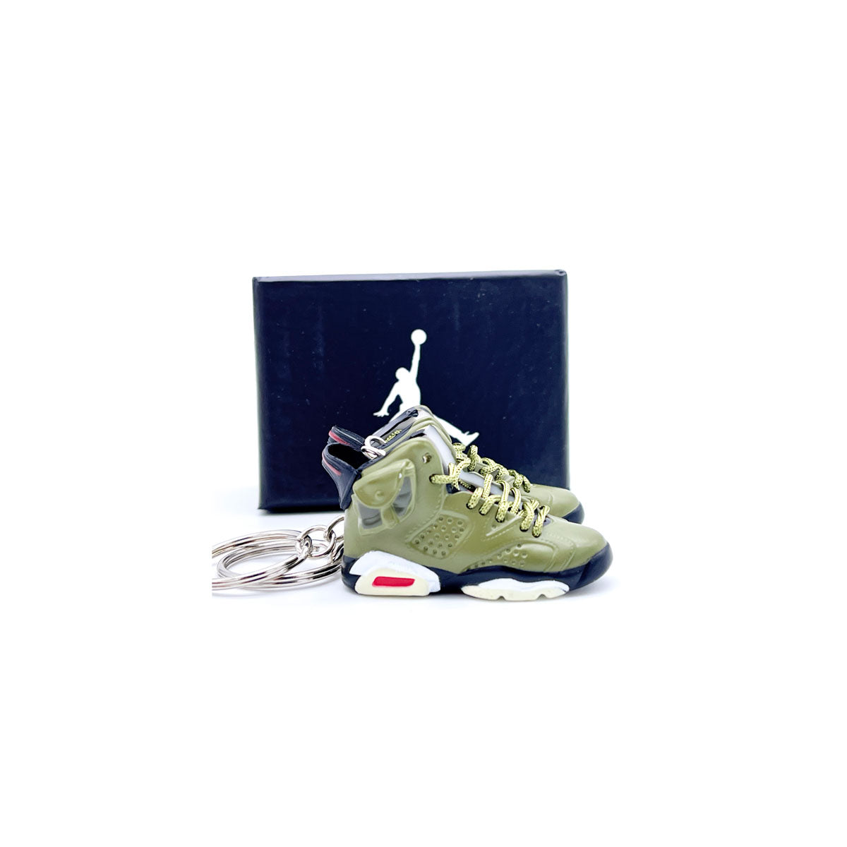 3D Sneaker Keychain- Air Jordan 6 Travis Scott Pair