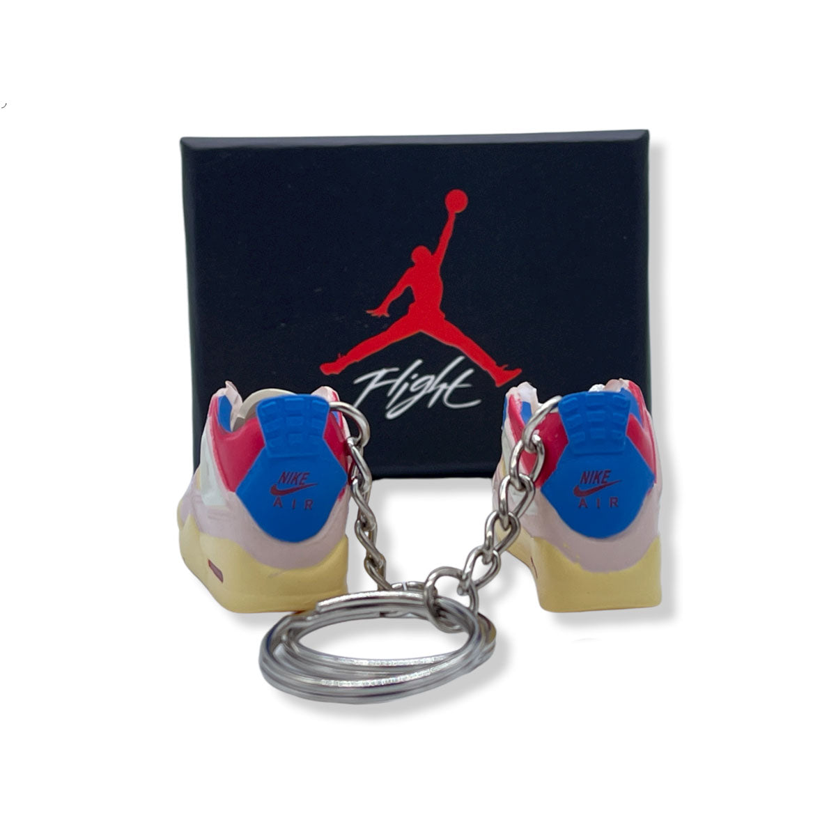 3D Sneaker Keychain- Air Jordan 4 Union Guava Ice Pair