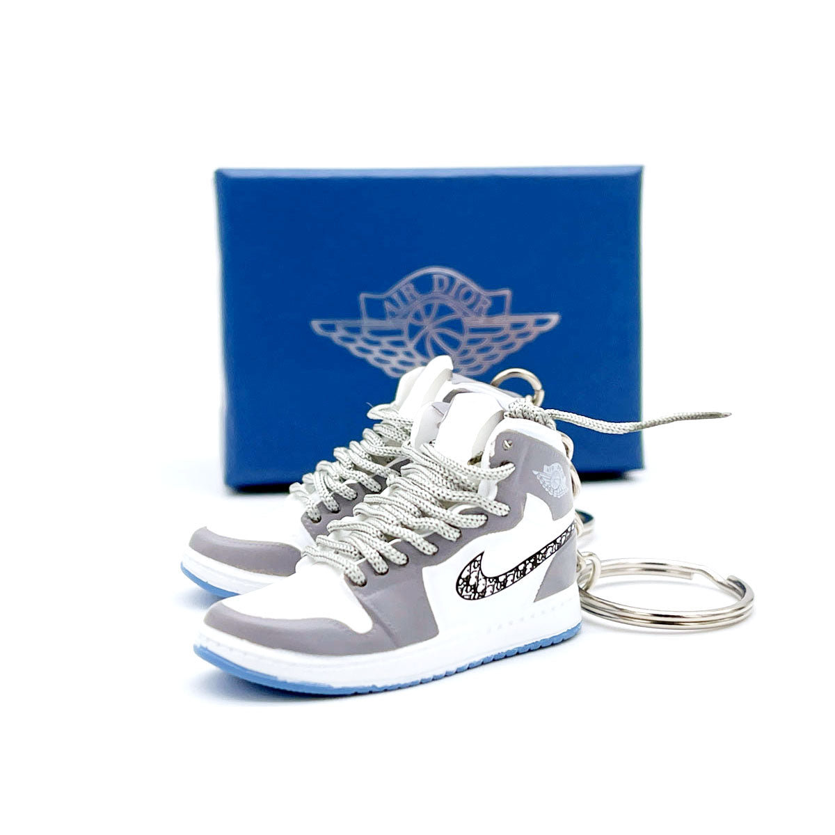 3D Sneaker Keychain - Air Jordan 1 High Dior Pair