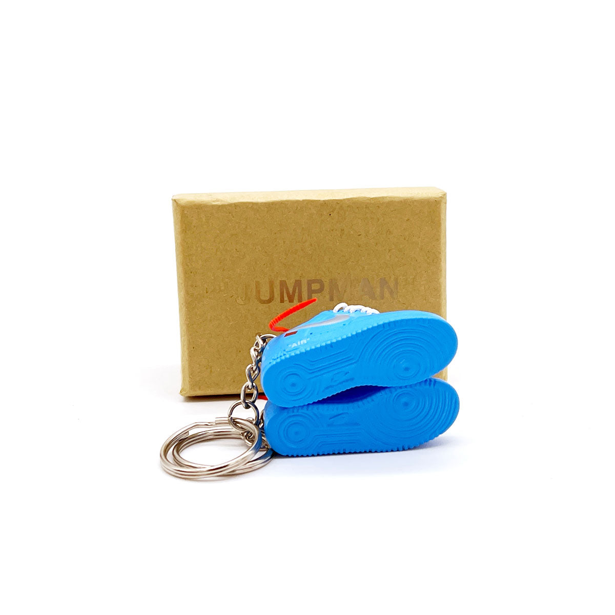 3D Sneaker Keychain- Air Force 1 Low Off White MCA University Blue Pair