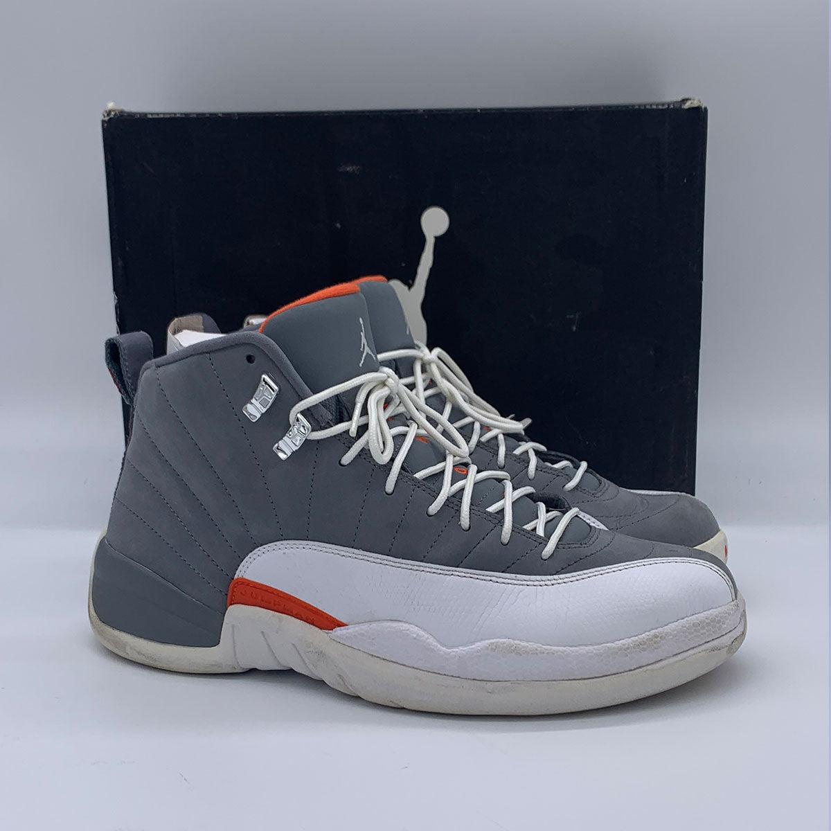 Air Jordan 12 XII Retro Cool Grey Team Orange (Pre-Owned)