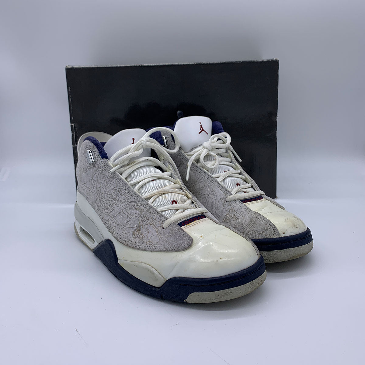 Air Jordan Dub Zero White Midnight Navy (Pre-Owned)
