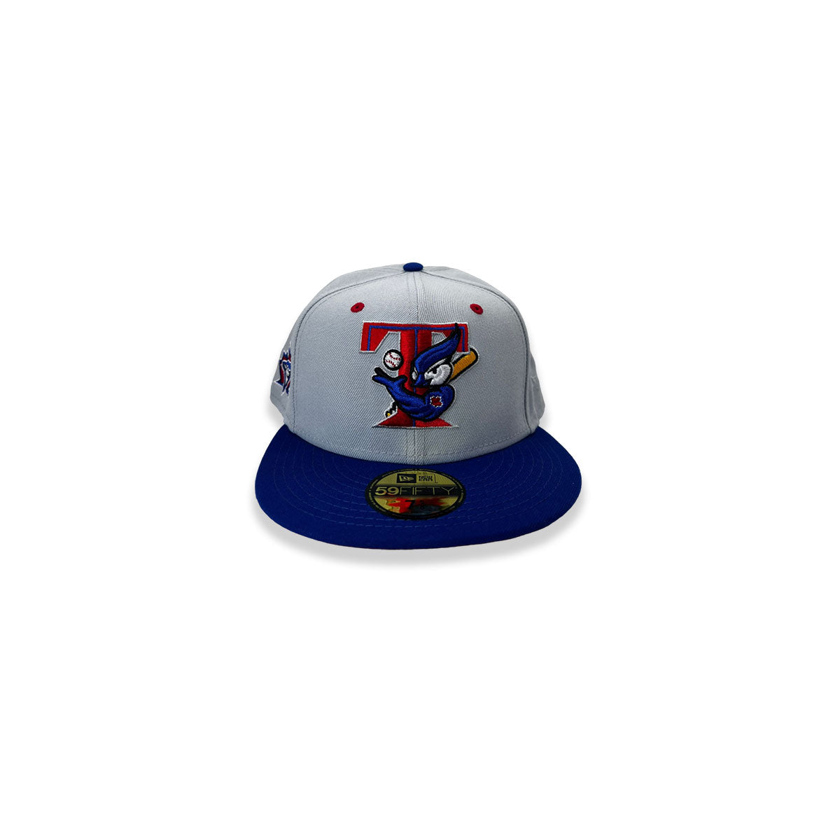 New Era Gray Series Toronto Blue Jays Side Patch 59FIFTY Fitted Hat