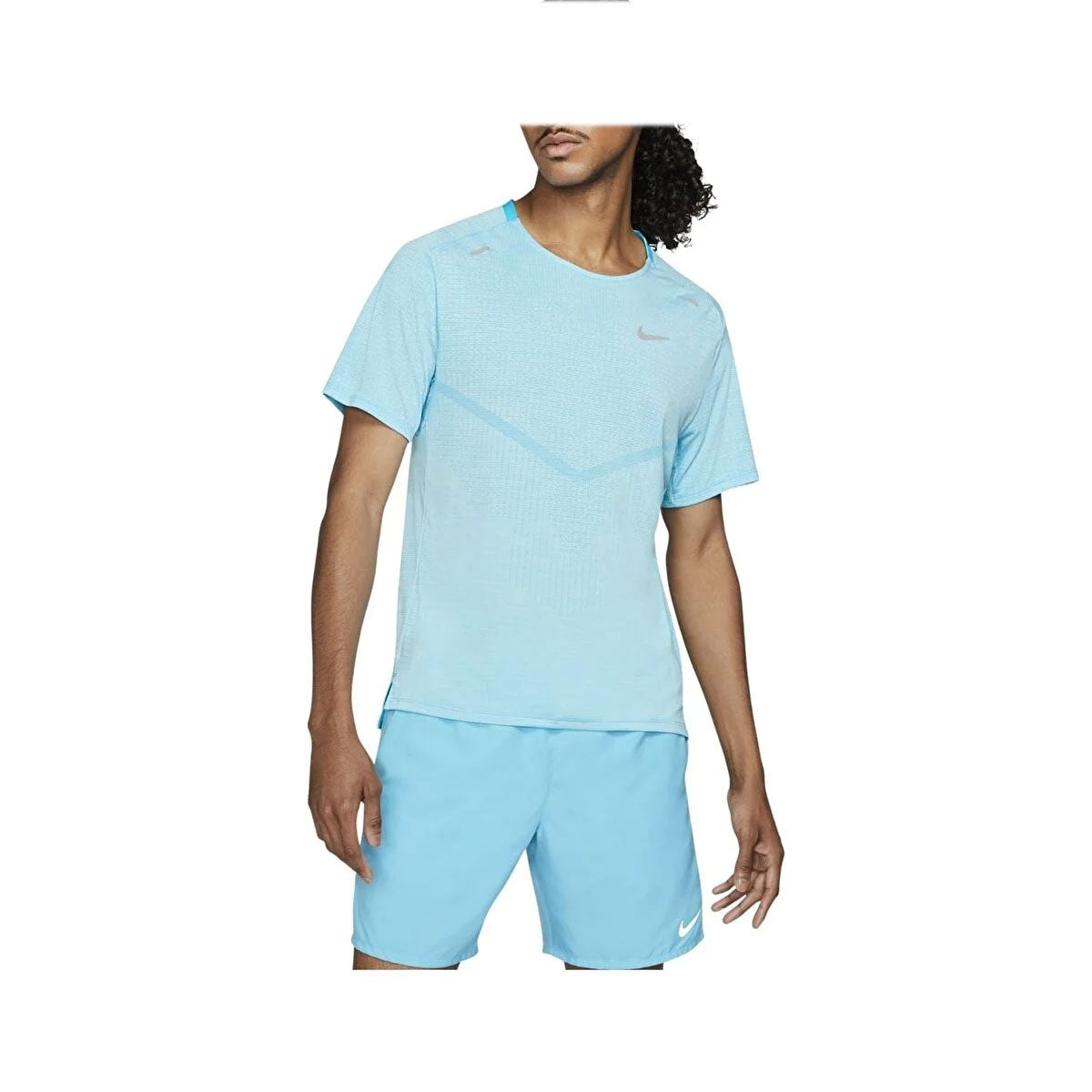 Nike Men's Dri-FIT ADV Run Division TechKnit Short-Sleeve Blue - KickzStore