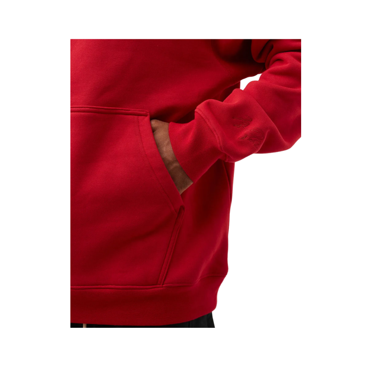 Air Jordan Mens Fleece Pullover Hoodie Gym Red - KickzStore