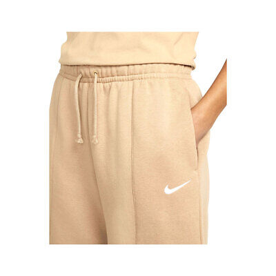Nike Women's Sportswear Essential Fleece High-Rise Shorts Hemp White