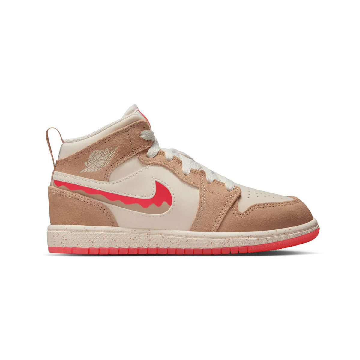 Air Jordan 1 Mid SE Preschool 'Fusion Red'