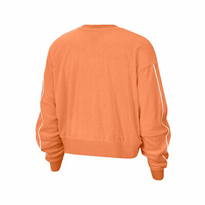 Nike Women's NSW Retro Femme Terry Cropped Crew Orange Sweatshirt