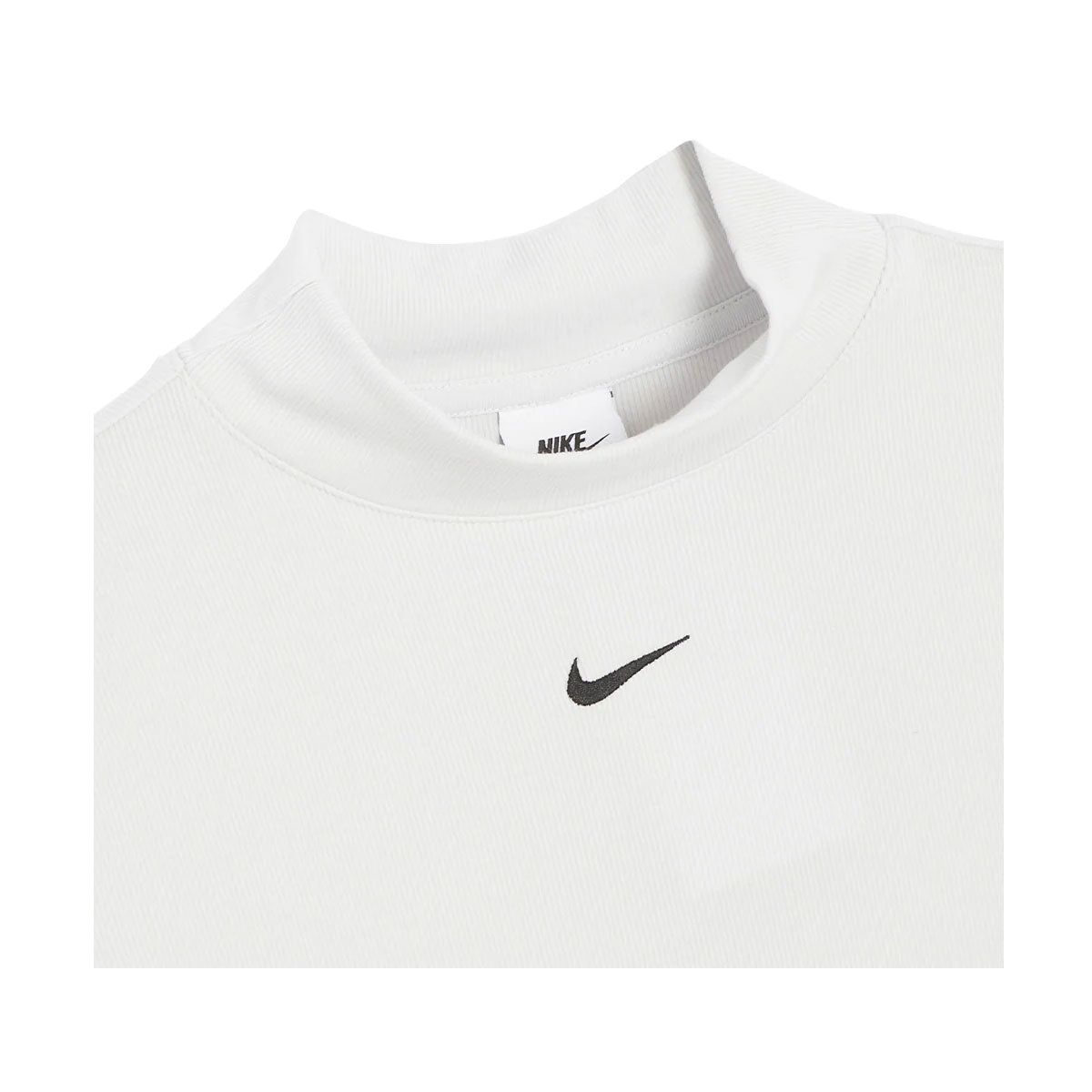 Nike Women's Ribbed Mock-Neck Long Sleeve Top