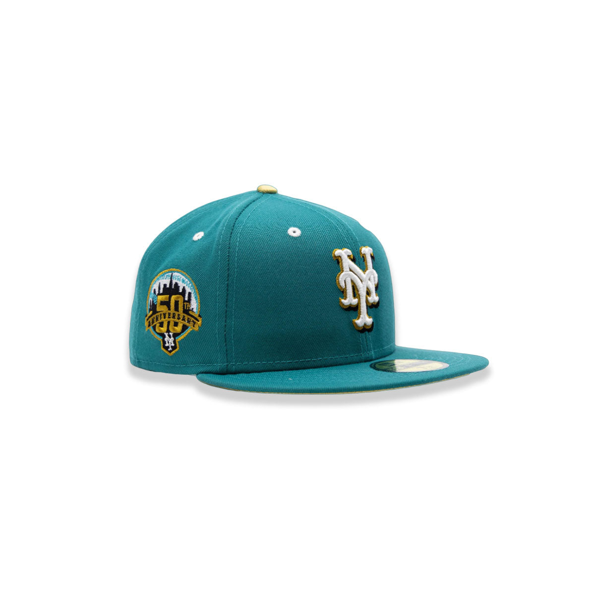 New Era New York Mets 50TH Anniversary Patch Teal 59FIFTY Fitted Hat