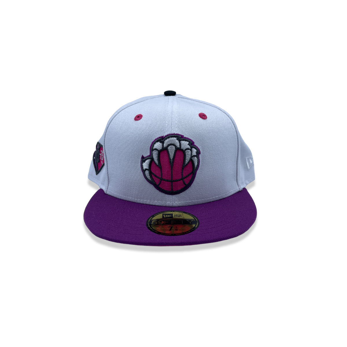 New Era 59Fifty Memphis Grizzlies 75th Anniversary Patch Fitted Hat White - KickzStore