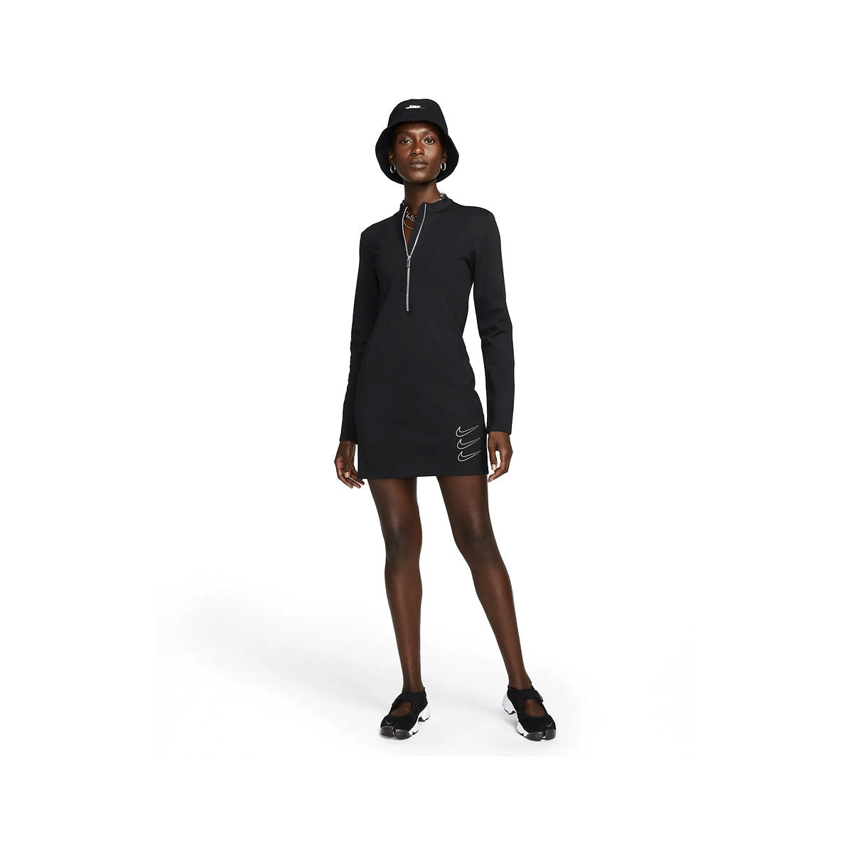 Nike Women's Sportswear Graphic Long-Sleeve Dress