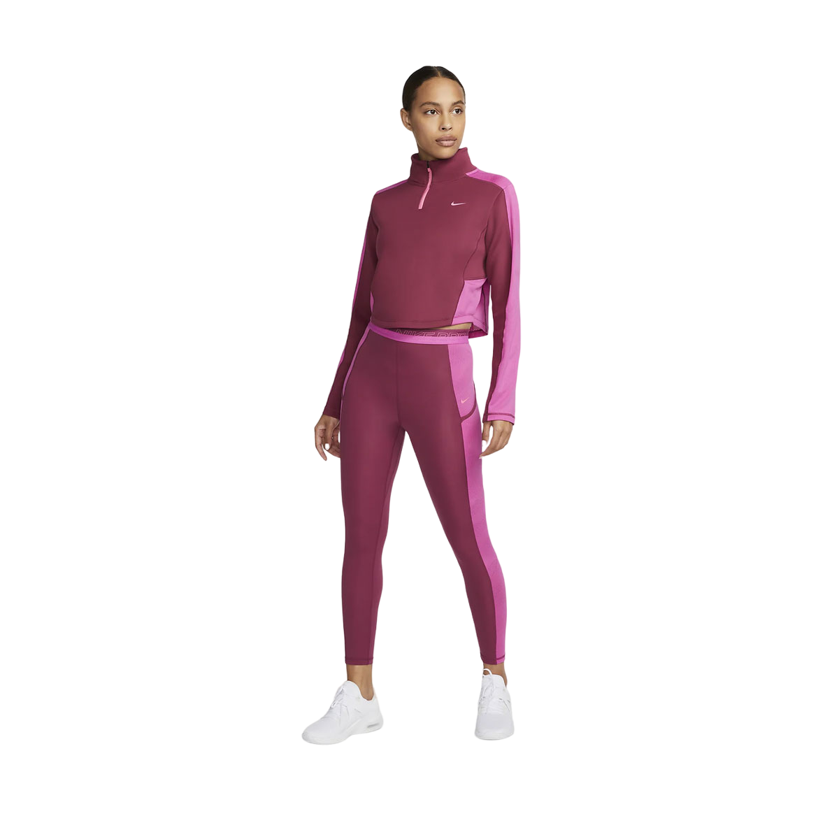 Nike Women's Dri-FIT Long-Sleeve 1/4-Zip Training Top