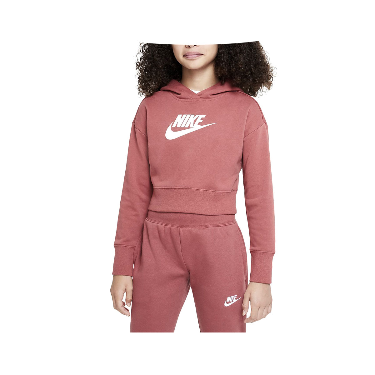 Nike Girl's Winter Club Crop Hoodie - KickzStore