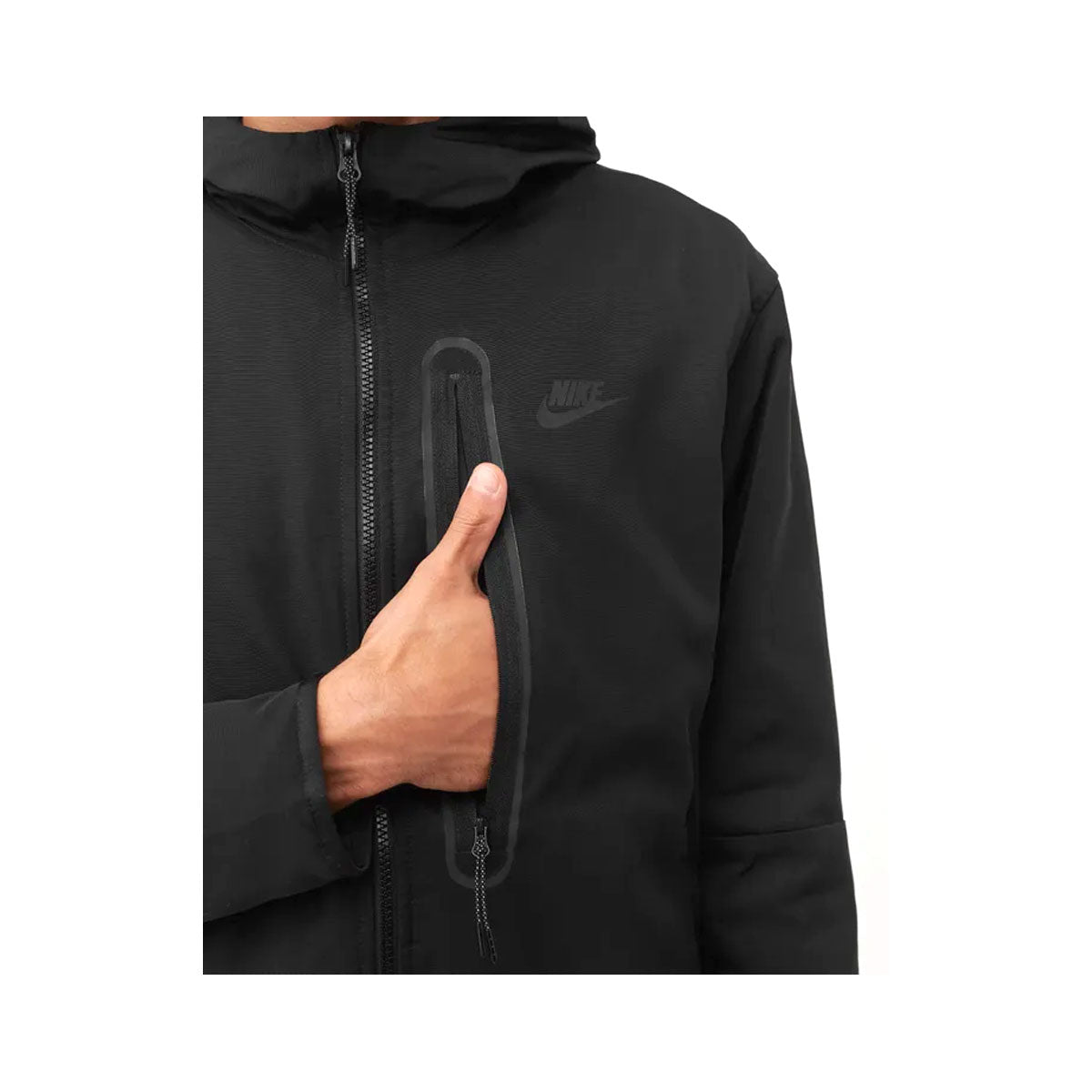 Nike Men's Sportswear Tech Essentials Repel Insulated Hooded Jacket Black - KickzStore
