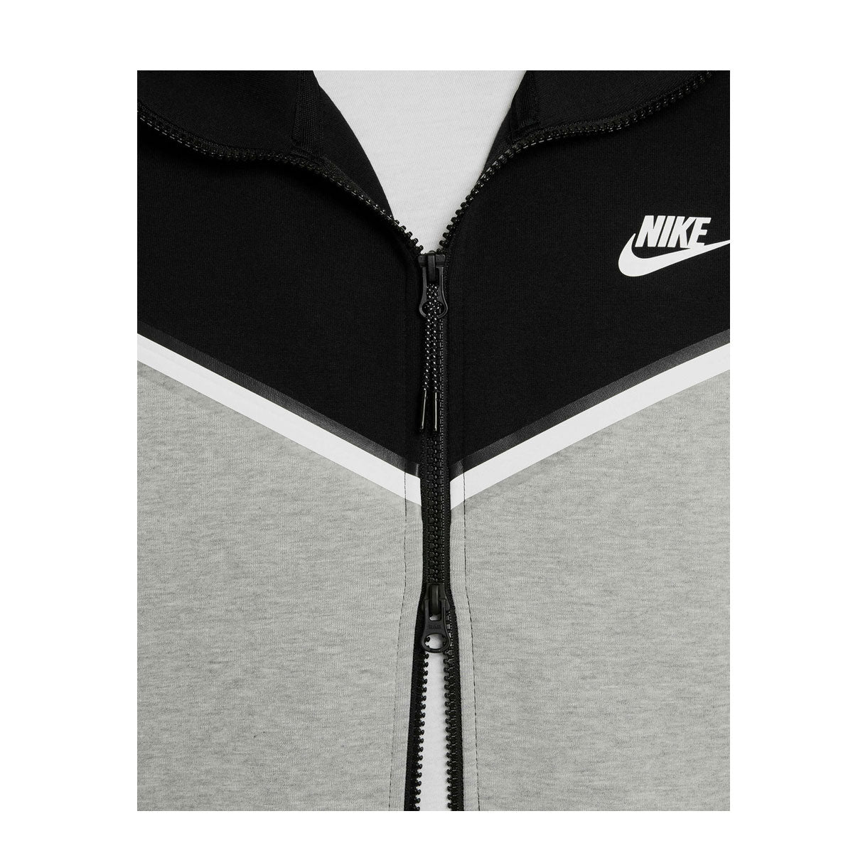 Nike Men's Sportswear Tech Fleece Full-Zip Hoodie Black Grey Heather - KickzStore