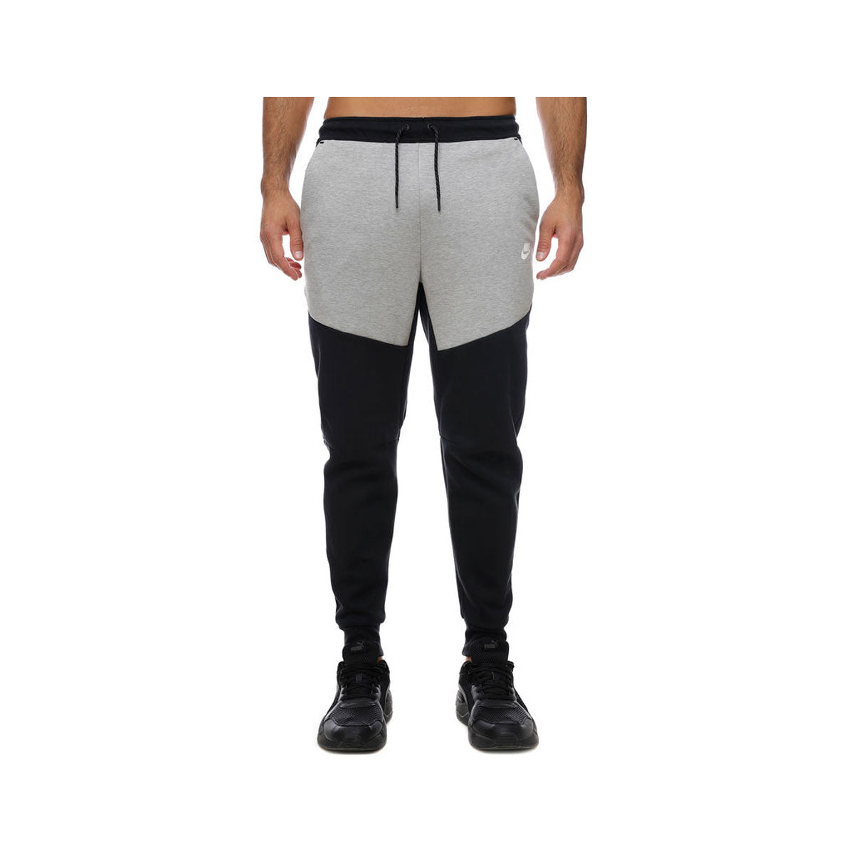 Nike Men's Sportswear Tech Fleece Jogger Pants Black Grey - KickzStore
