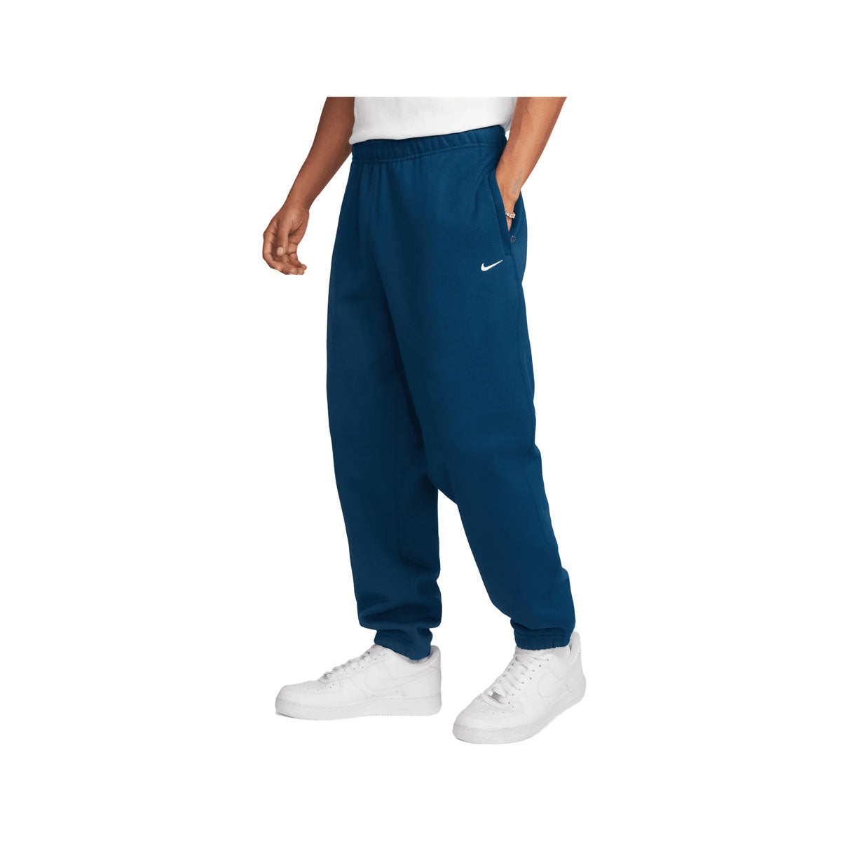 Nike Men's Solo Swoosh Fleece Pants Valerian Blue