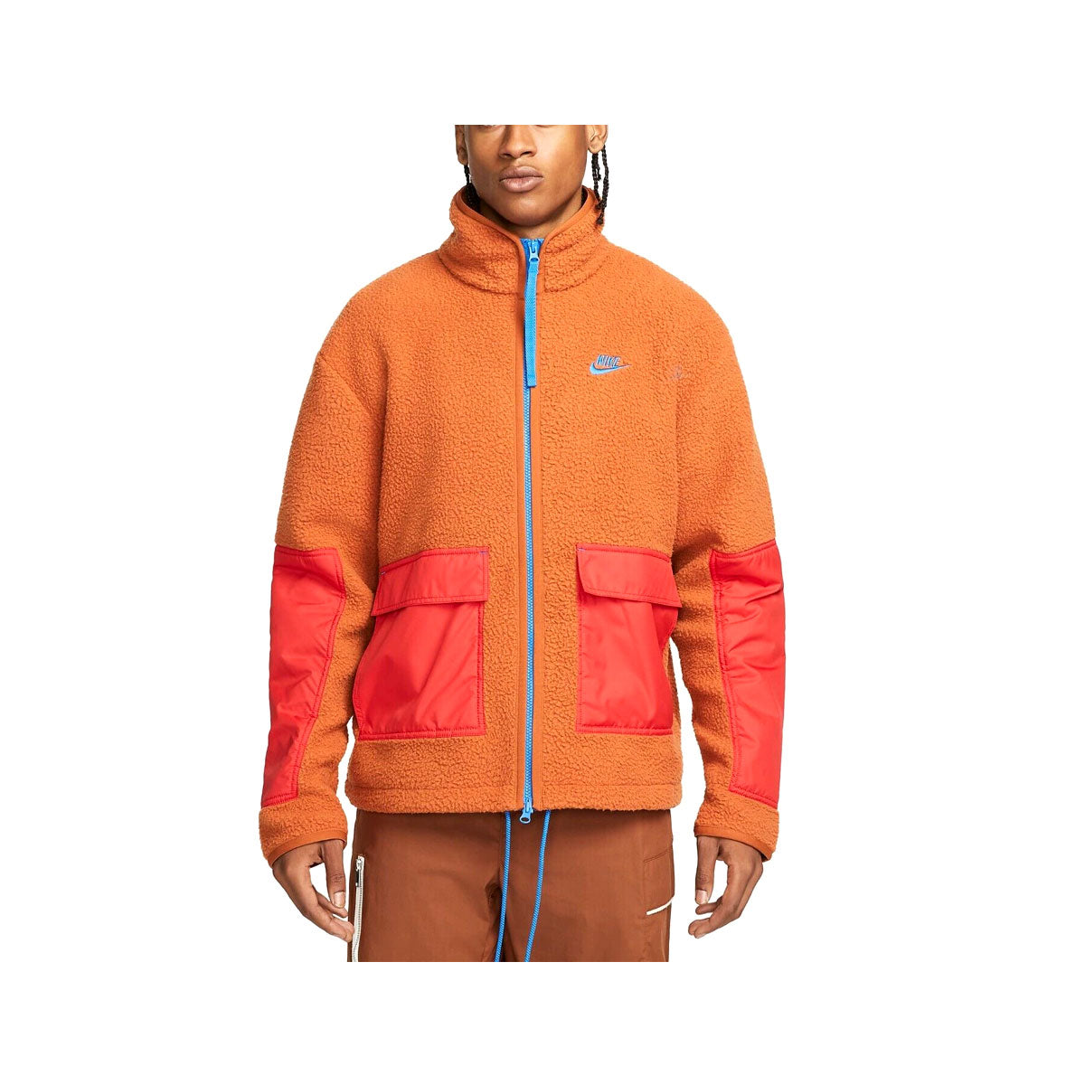 Nike Men's Sportswear Sperpa Fleece Essentials+ Jacket Dark Russet - KickzStore