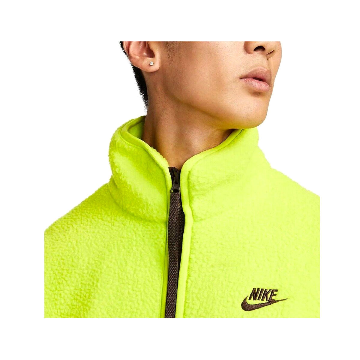 Nike Men's Sportswear Sperpa Fleece Essentials+ Jacket Volt
