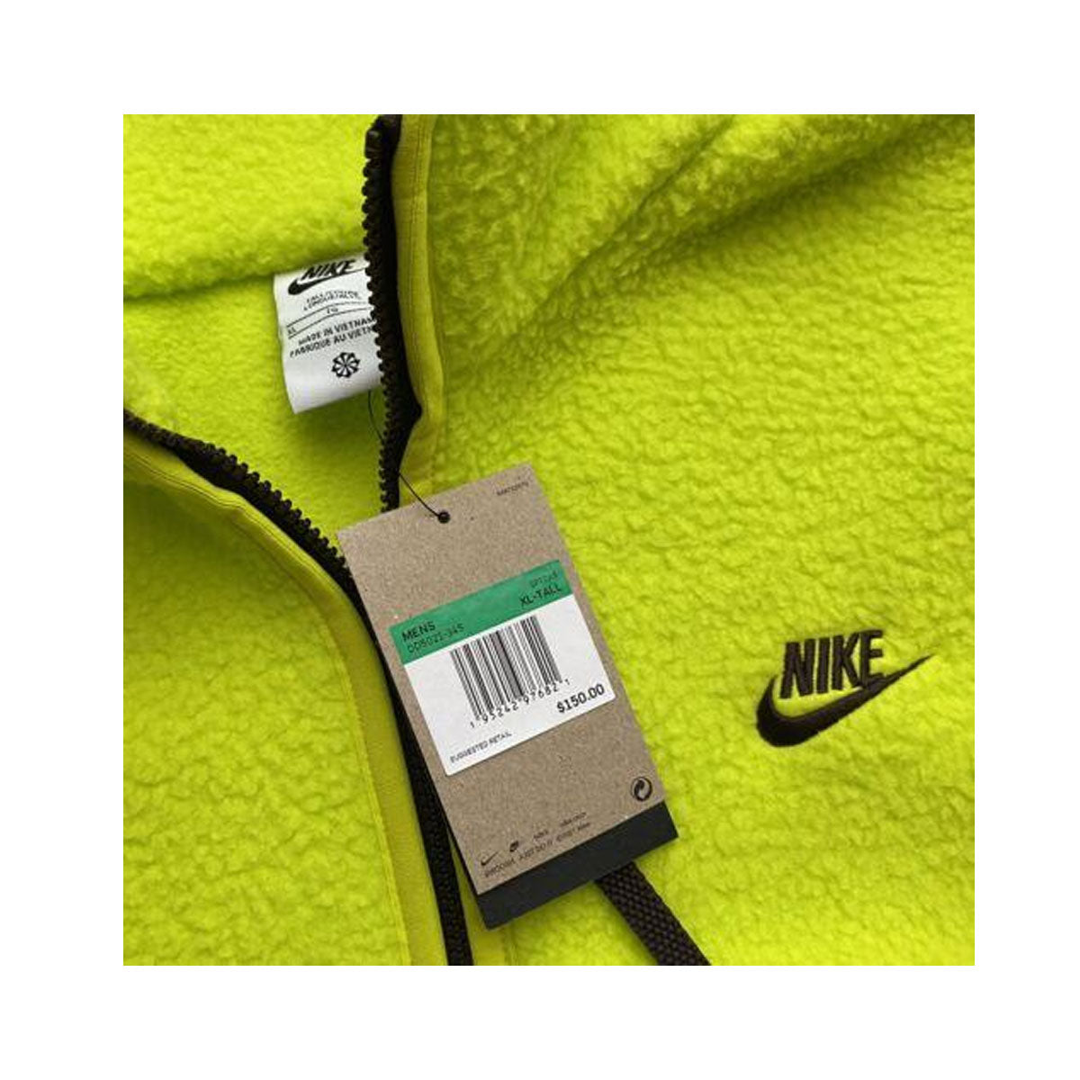 Nike Men's Sportswear Sperpa Fleece Essentials+ Jacket Volt