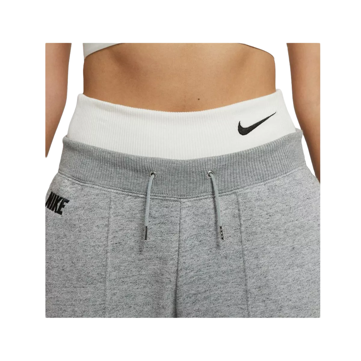 Nike Women's Sportswear Icon Clash Easy Fleece Jogger Grey Heather - KickzStore