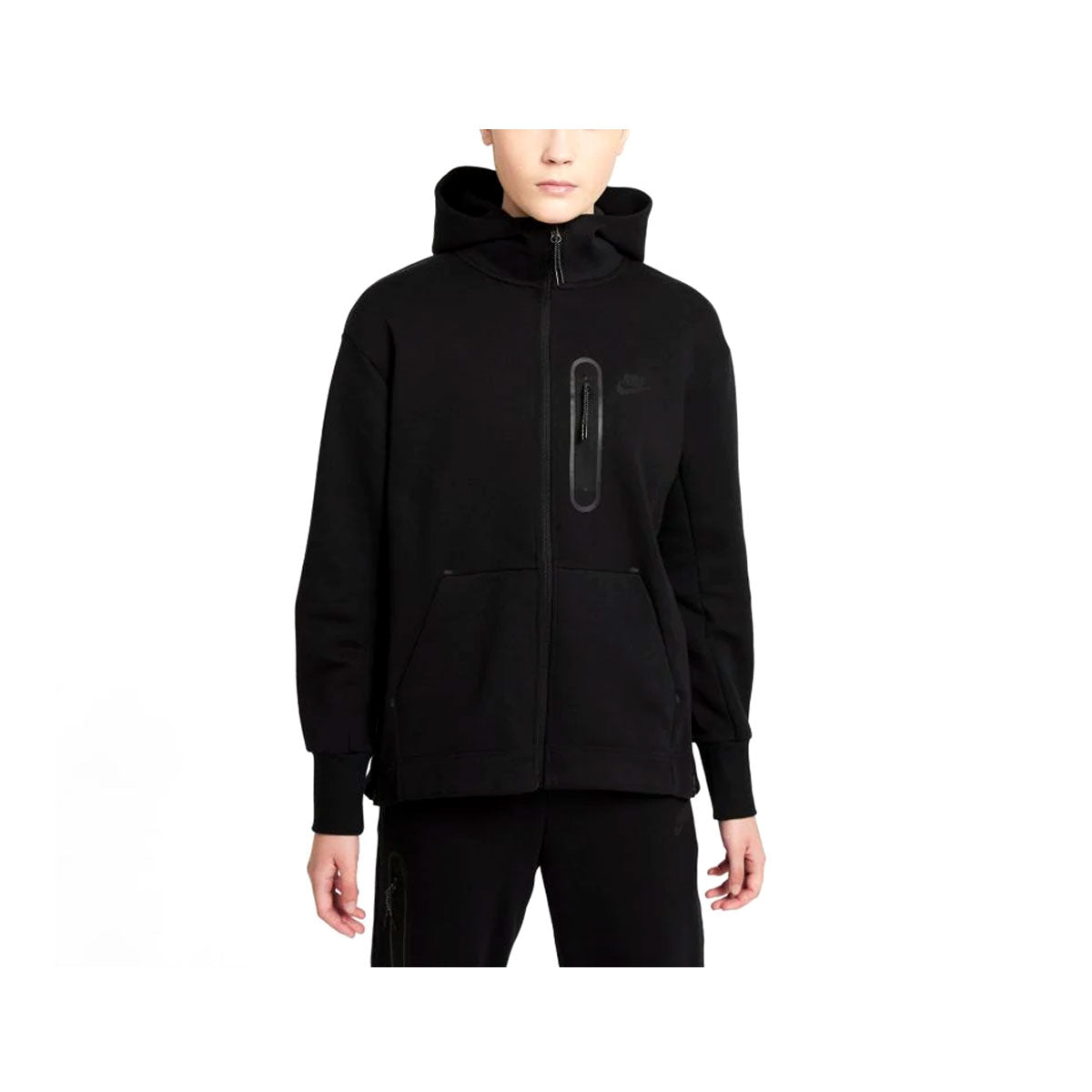 Nike Women's Sportswear Tech Fleece Full-Zip Hoodie Black - KickzStore