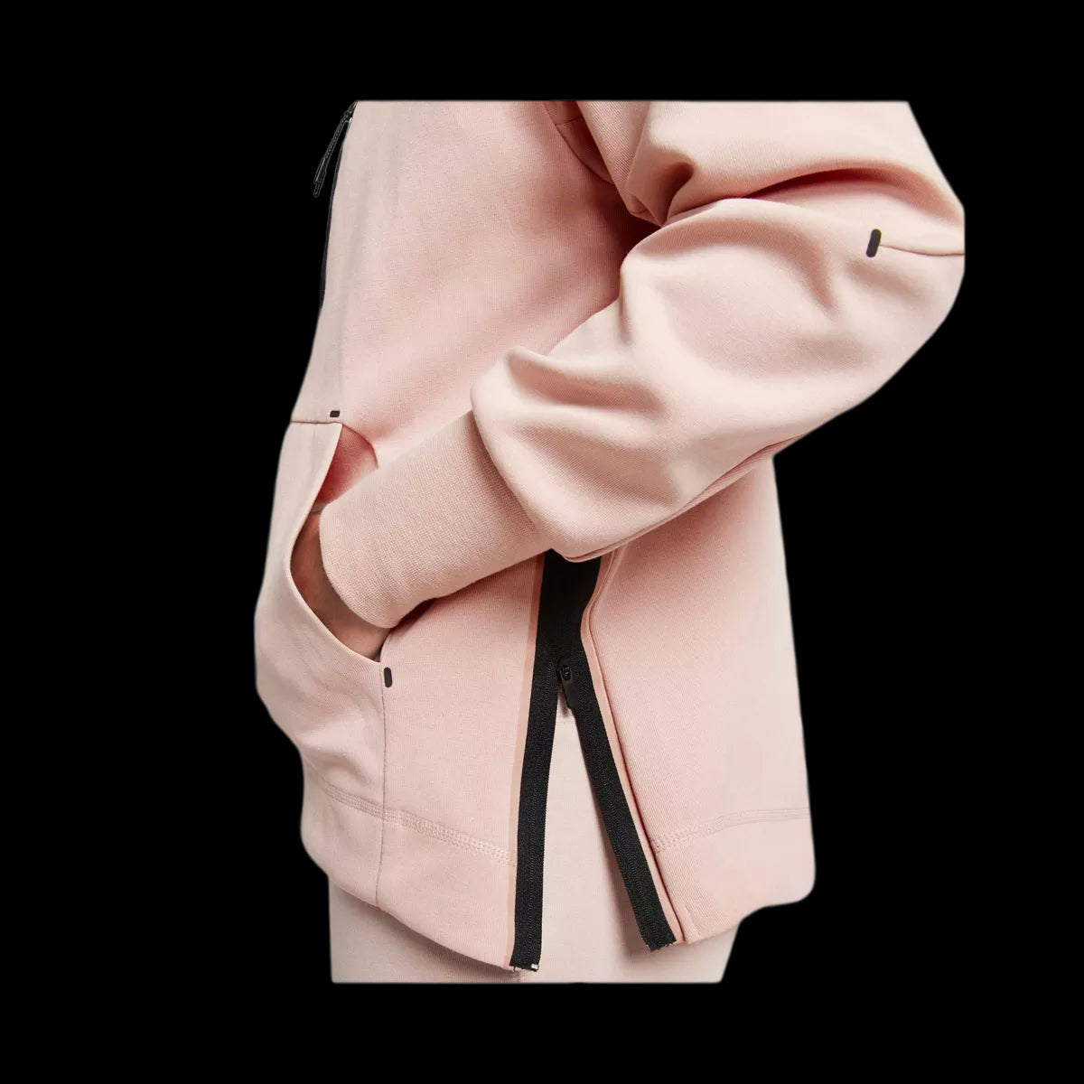 Nike Women's Sportswear Essential Tech Fleece Full-Zip Hoodie Pink