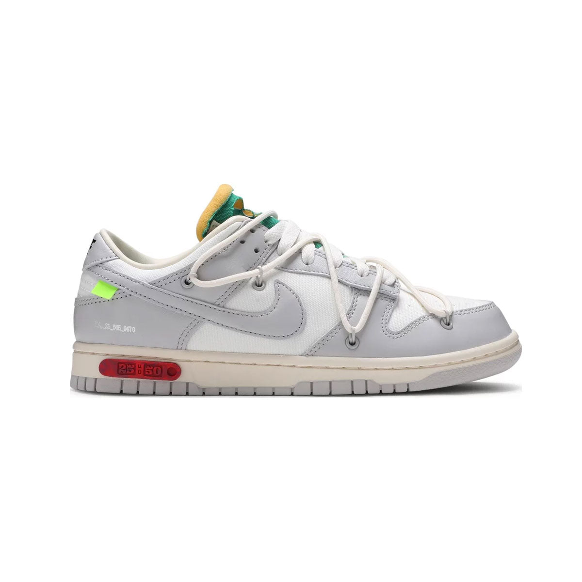 Nike Dunk Low Off-White Lot 25 of 50 Sail Neutral Grey