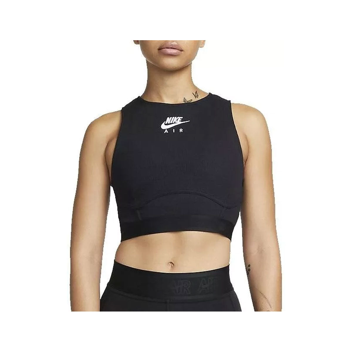 Nike Women's Air Black Ribbed Tank Top