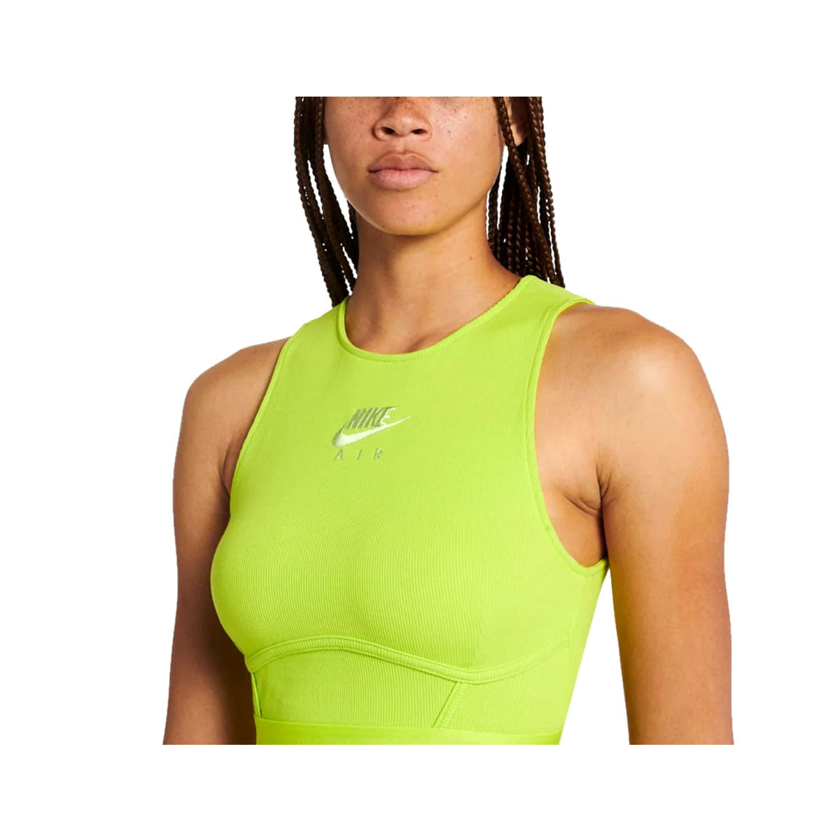 Nike Women's Air Atomic Green Ribbed Tank Top