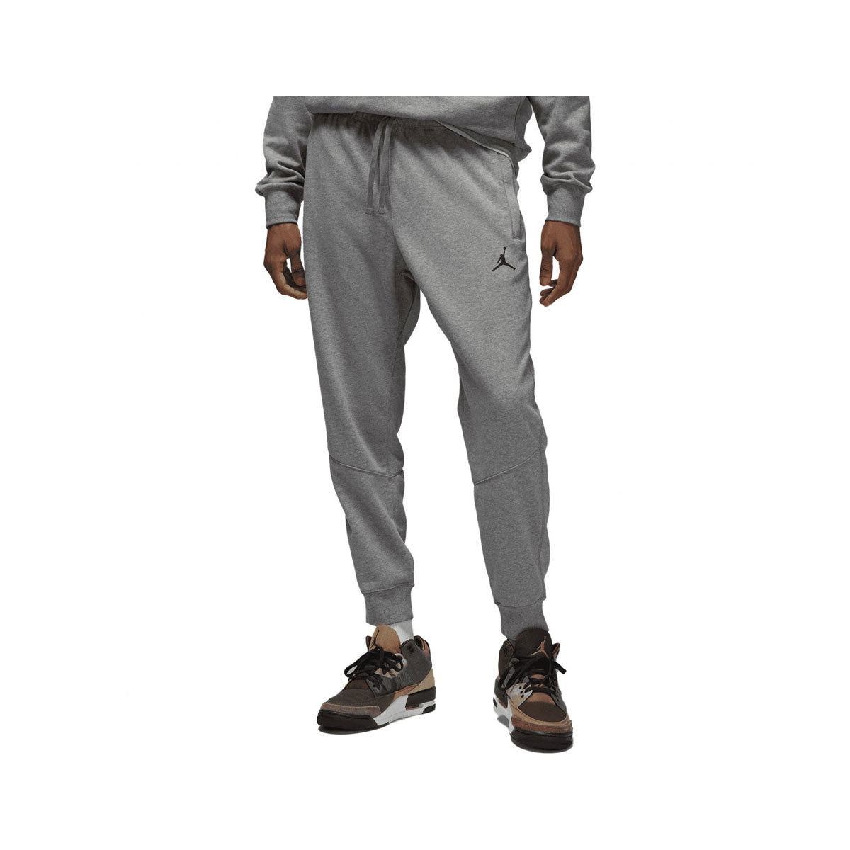 Air Jordan Men's Dri-Fit Sport Crossover Fleece Pants Grey