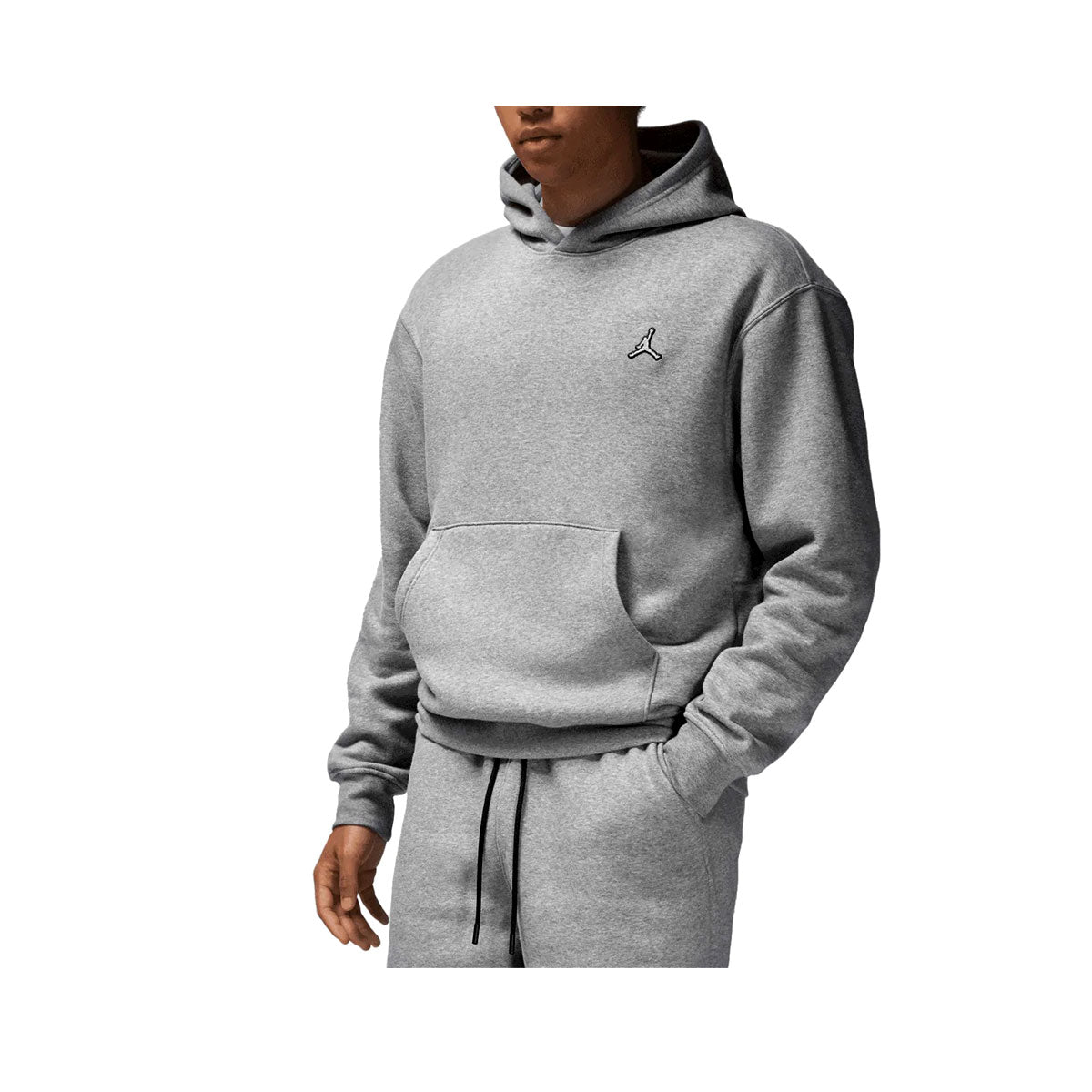 Air Jordan Men's Essential Fleece Pullover Hoodie Heather White - KickzStore