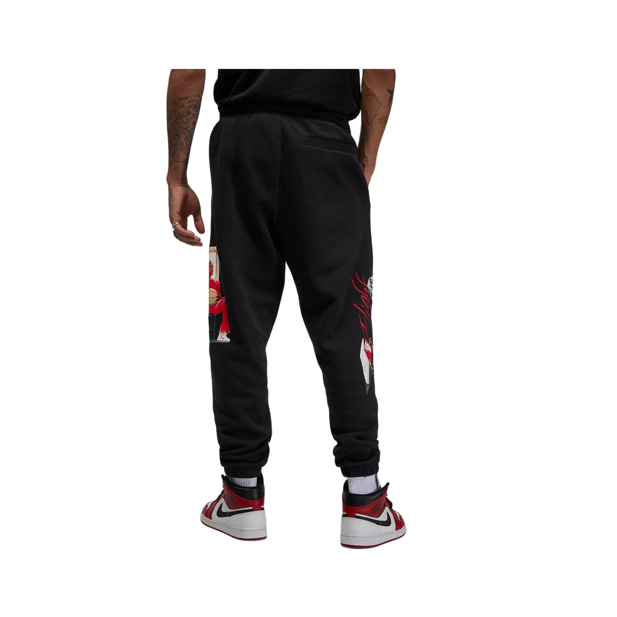Air Jordan Men's Flight Artist Series by Jacob Rochester Fleece Pants Black - KickzStore