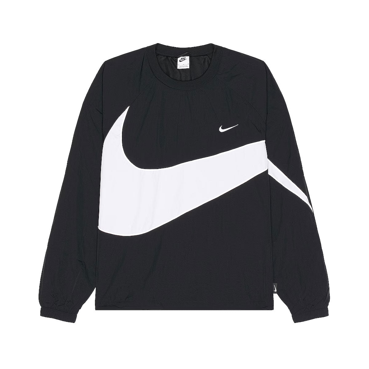 Nike Men's Swoosh Woven Jacket Black White