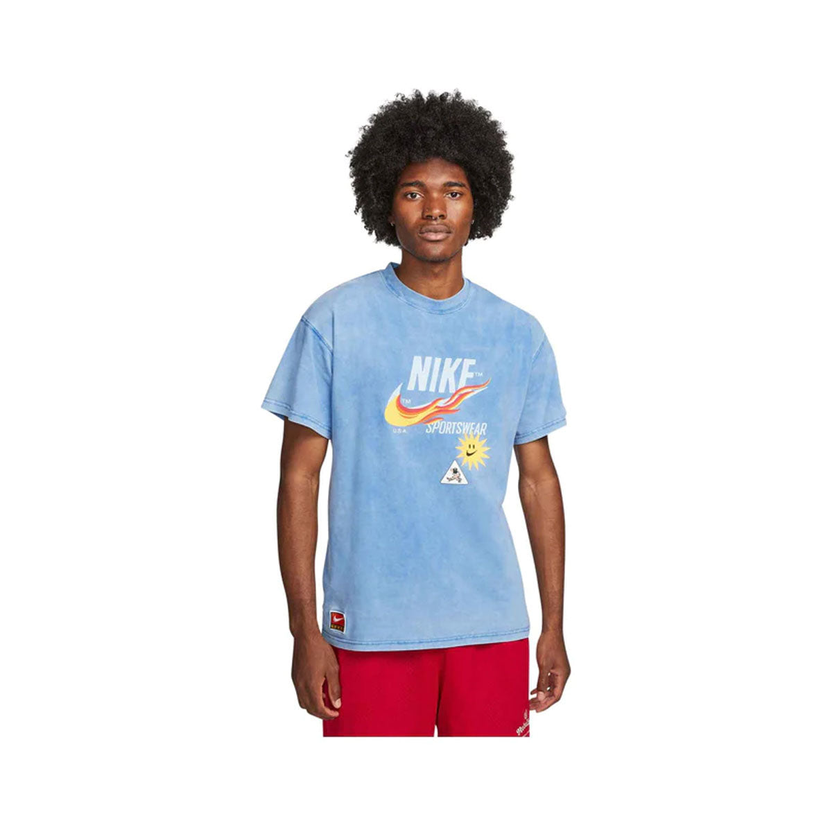 Nike Men's Sportswear Max 90 Patches Game Royal Short-Sleeve T-Shirt - KickzStore