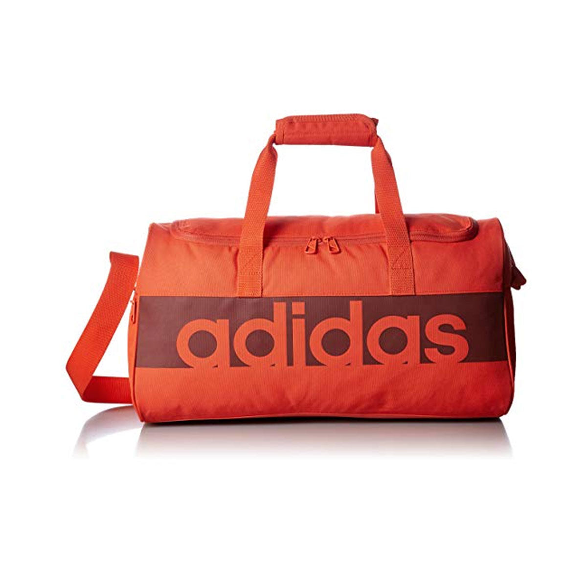Adidas Unisex Originals Linear Performance Sport Teambag Orange Duffle Gym Bag