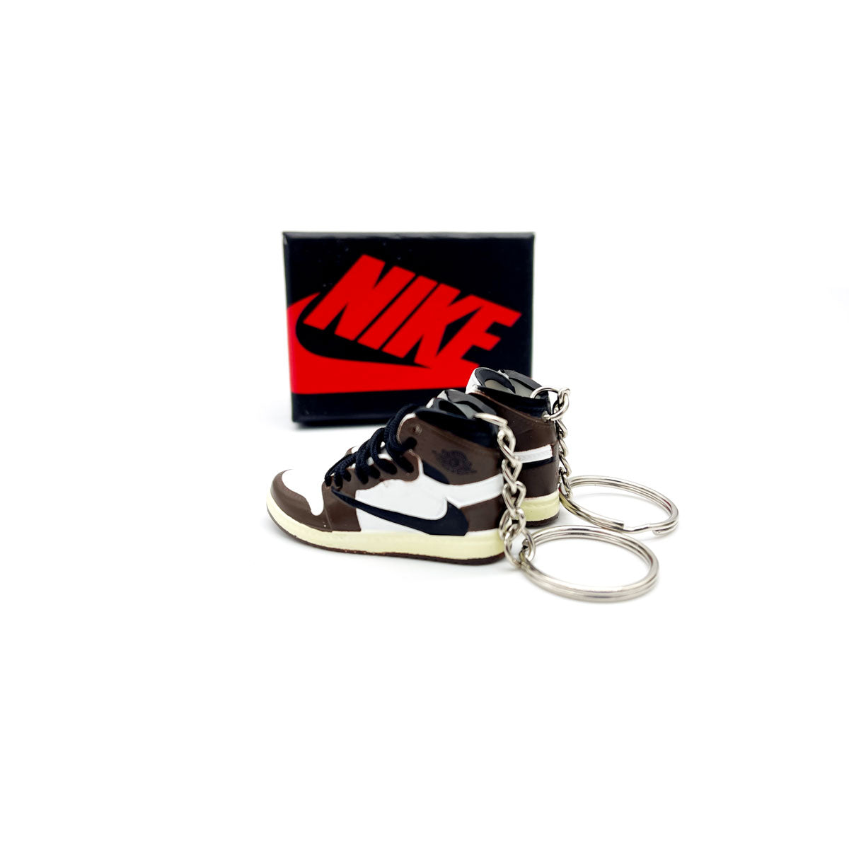 3D Sneaker Keychain- Air Jordan 1 High Travis Scott Pair
