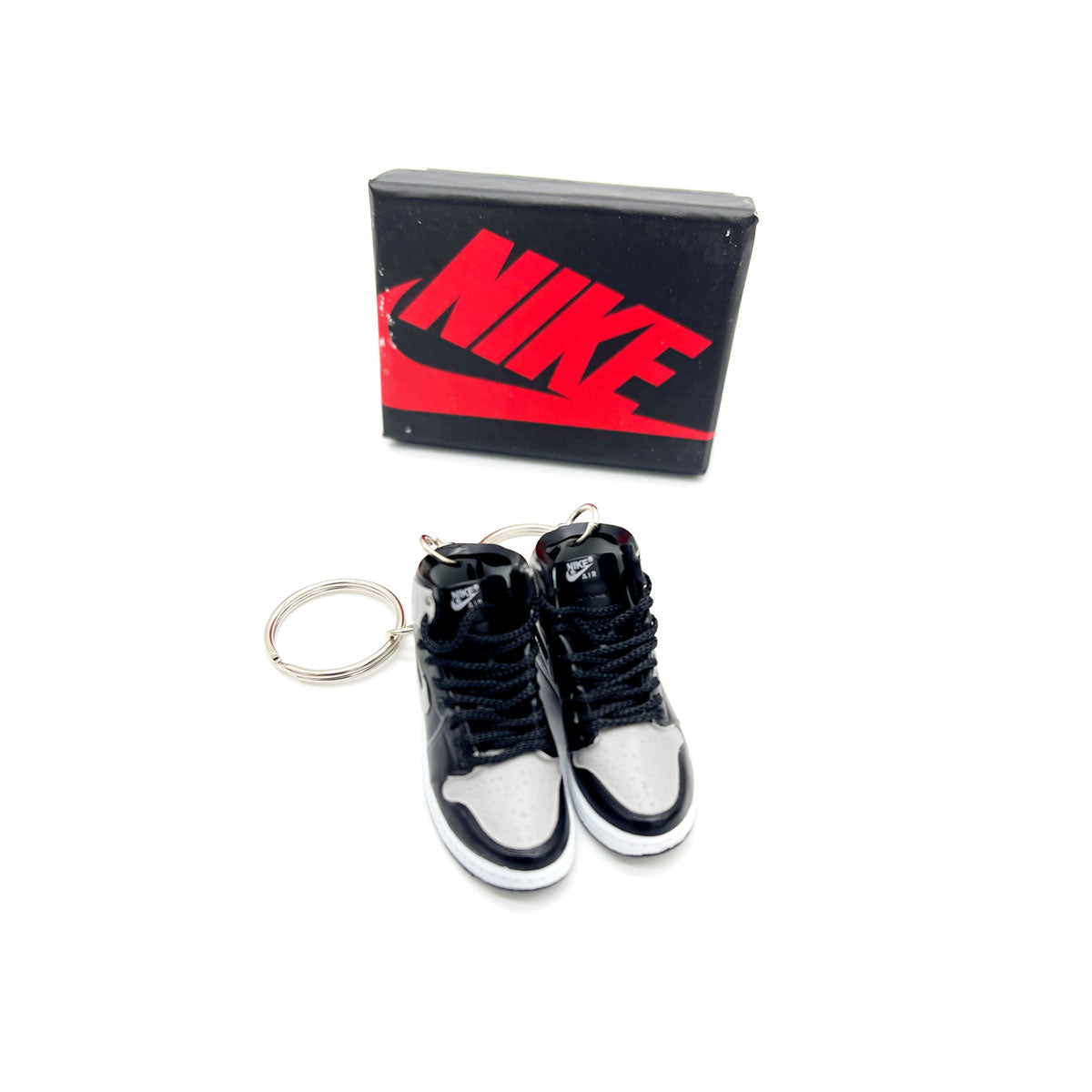 3D Sneaker Keychain- Air Jordan 1 High Shadow Pair - KickzStore