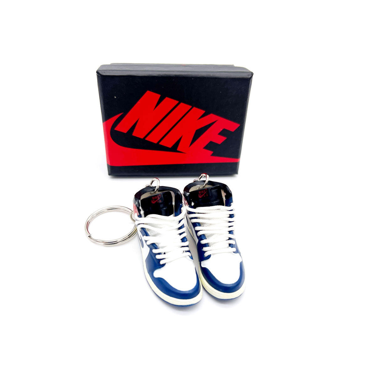 3D Sneaker Keychain- Air Jordan 1 High Union Blue Toe Pair