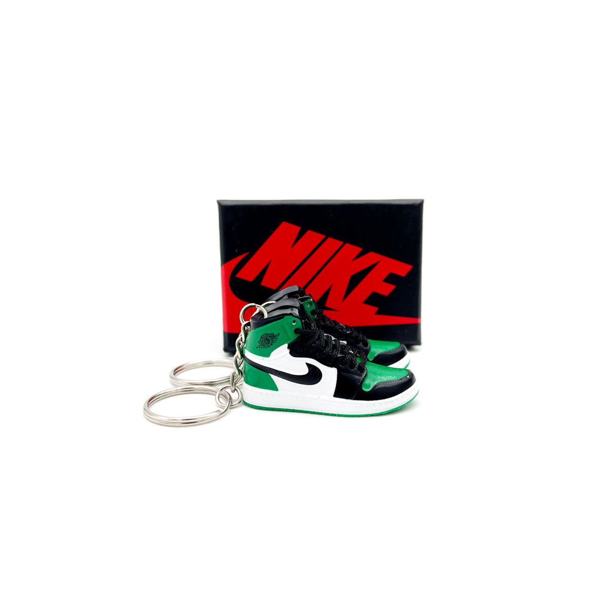 3D Sneaker Keychain- Air Jordan 1 High Pine Green 1.0 Pair - KickzStore