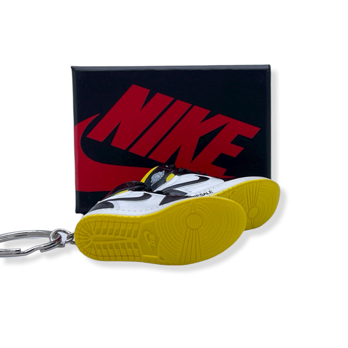 3D Sneaker Keychain- Air Jordan 1 High 'Not For Resale' Varsity Maize Pair