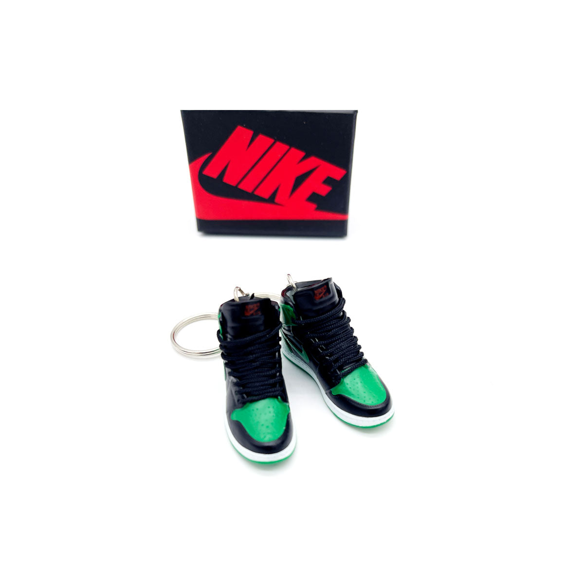 3D Sneaker Keychain- Air Jordan 1 Pine Green 2.0 Pair