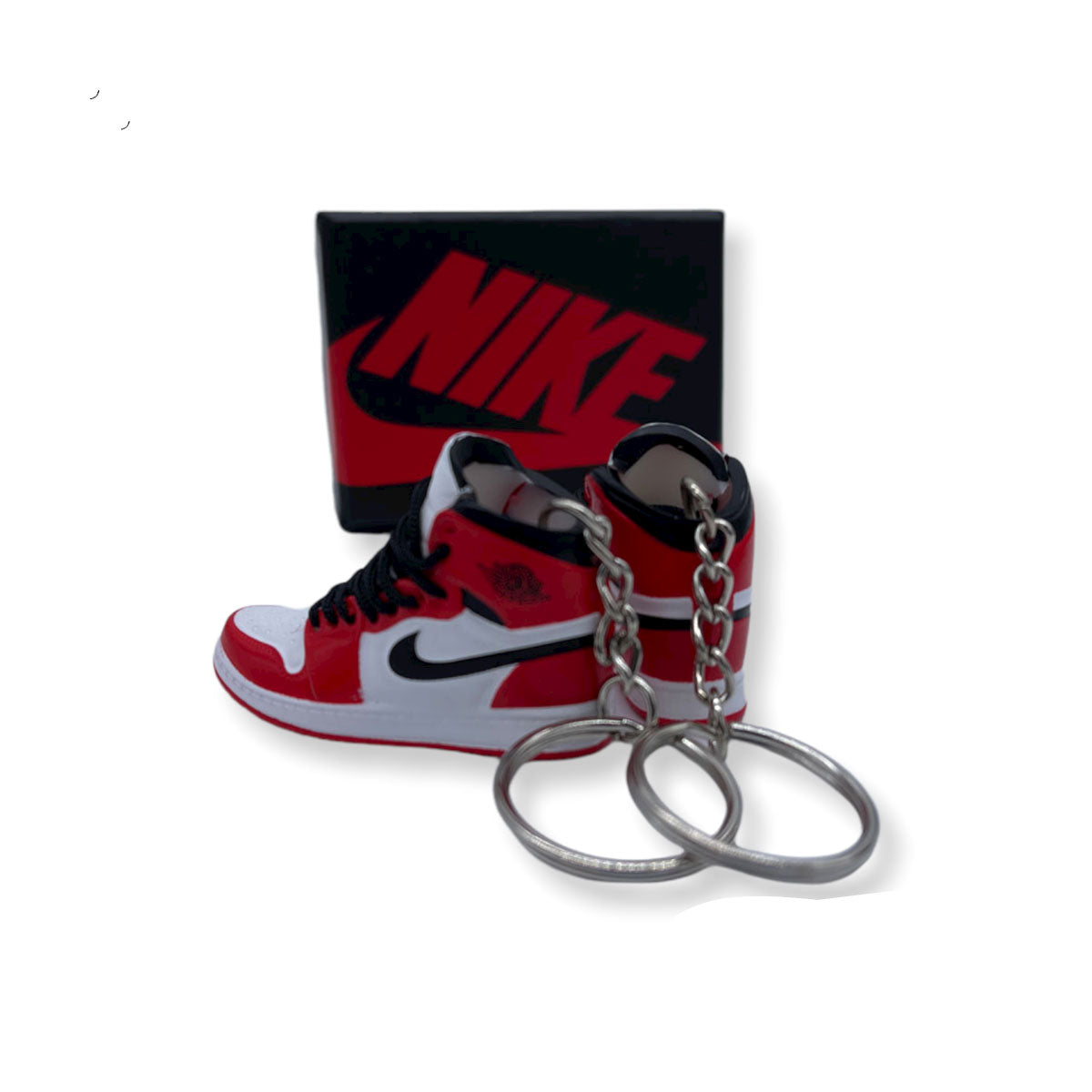 3D Sneaker Keychain- Air Jordan 1 High Chicago Pair - KickzStore