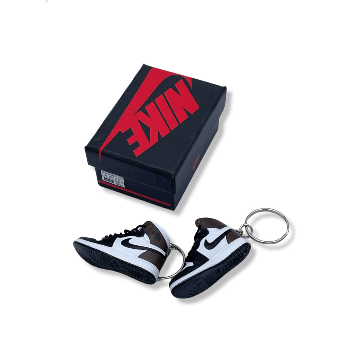3D Sneaker Keychain- Air Jordan 1 High Dark Mocha Pair